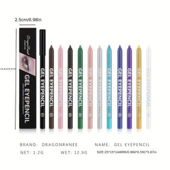 Pearly & Glitter Waterproof Eyeliner Pen 12 Colors