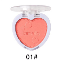 Heart Shaped Blush Compact for Cheek Tint