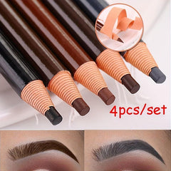 4pcs Waterproof Microblading Eyebrow Pencil