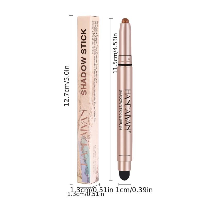12 Colors Eyeshadow Stick Waterproof Shimmer Glitter Pearly Eyeshadow Pencil