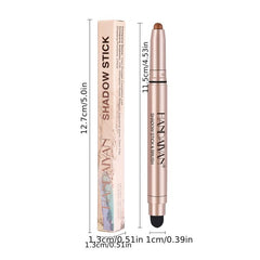 12 Colors Eyeshadow Stick Waterproof Shimmer Glitter Pearly Eyeshadow Pencil