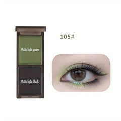 Dark Lazy Eyeshadow Palette Two Tone Matte Pearly Finish Sweet Punk Style
