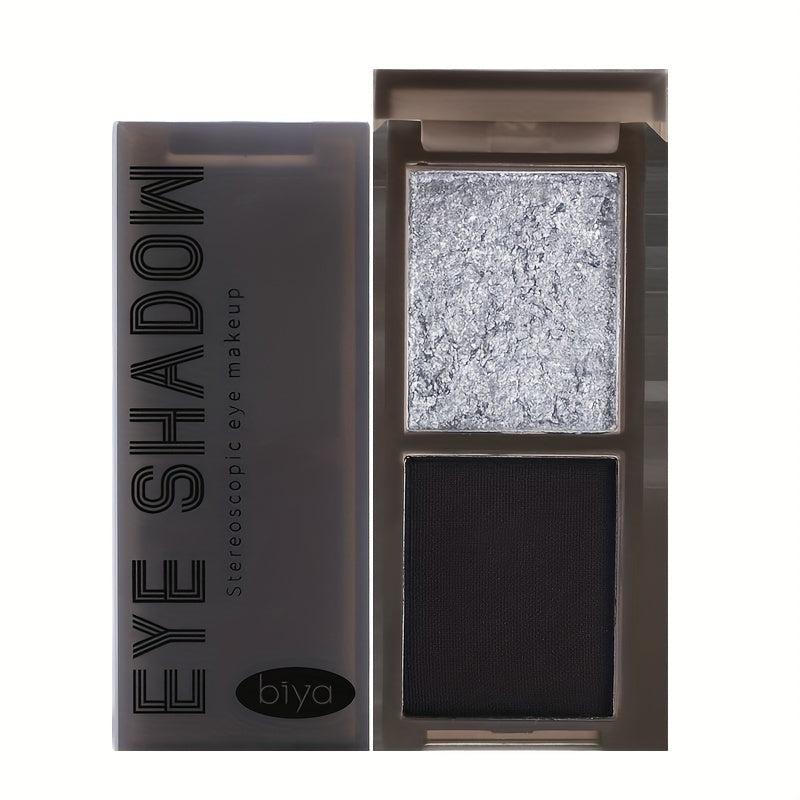 Dark Lazy Eyeshadow Palette Two Tone Matte Pearly Finish Sweet Punk Style