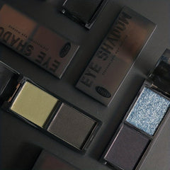 Dark Lazy Eyeshadow Palette Two Tone Matte Pearly Finish Sweet Punk Style