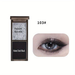 Dark Lazy Eyeshadow Palette Two Tone Matte Pearly Finish Sweet Punk Style