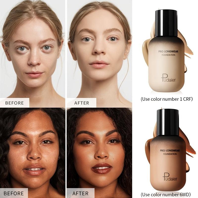 Pudaier Waterproof Concealer Full Coverage Foundation Smooth Long Lasting