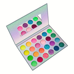 UV Lights Luminous Eyeshadow Palette - 24 Fluorescent Shades