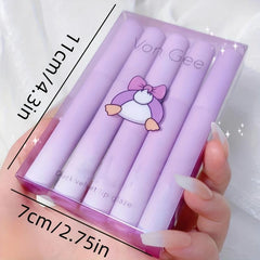 Waterproof Lip Tint Set Matte Lipstick Gloss 5pc Makeup
