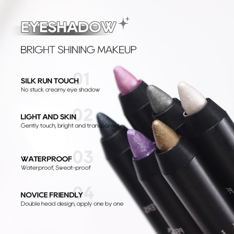6 Colors Eyeshadow Pencil Stick Waterproof Pearly Shimmer Glitter Eyeshadow