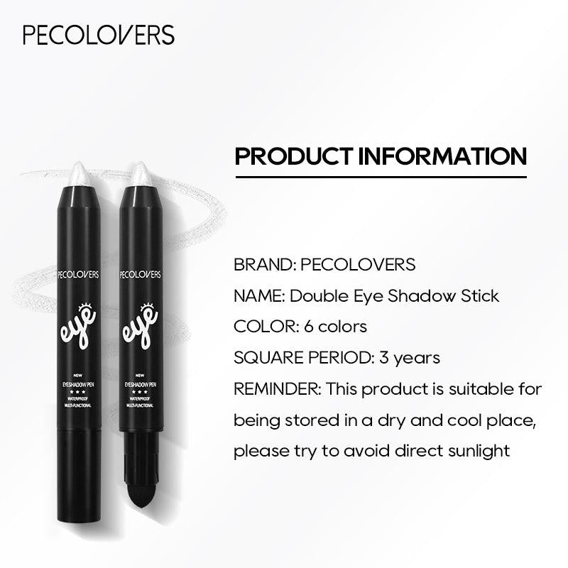 6 Colors Eyeshadow Pencil Stick Waterproof Pearly Shimmer Glitter Eyeshadow
