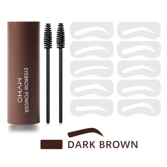 Eyebrow Shaping Kit with Stamp, Stencil, Brushes, Powder Stick - 3 Colors