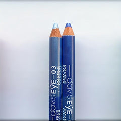 Dual-Ended Eyeliner Pencil Matte & Pearly Coral Green Purple +Sharpener