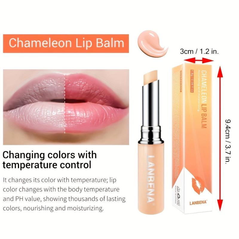 Chameleon Lip Balm with Hyaluronic Acid and Rose Flavor