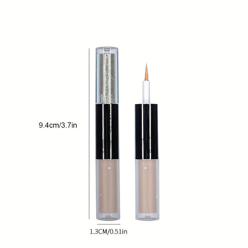 Double Headed Liquid Eyeshadow Eyeliner Pen Matte Glitter Pearly Eye Makeup