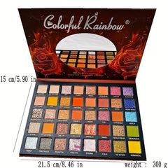 Rose Flame 40 Colors Eyeshadow Palette Matte Pearly Finish