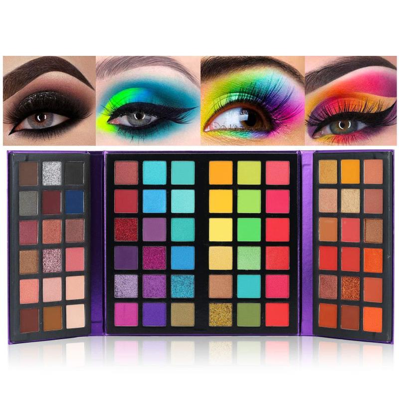 72-Color Eyeshadow Palette Shimmer Matte Finish Nude Makeup
