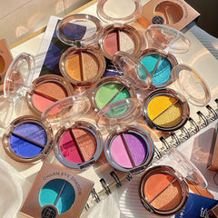 Macaron Gradient Eyeshadow Palette Matte Pearly Finish Purple Pink