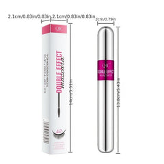 Waterproof 4D Double Effect Mascara Long Thick Clump Eyelashes Silicone Brush