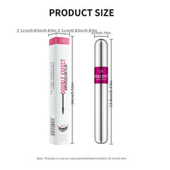Waterproof 4D Double Effect Mascara Long Thick Clump Eyelashes Silicone Brush