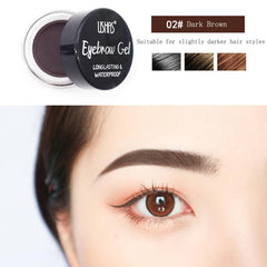 Matte Dual-Use Eyebrow Cream & Eyeliner - Dark/Light Brown