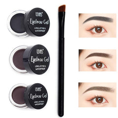Matte Dual-Use Eyebrow Cream & Eyeliner - Dark/Light Brown