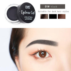 Matte Dual-Use Eyebrow Cream & Eyeliner - Dark/Light Brown