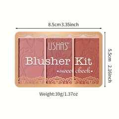 Natural Nude Tone Blush Palette for Brightening