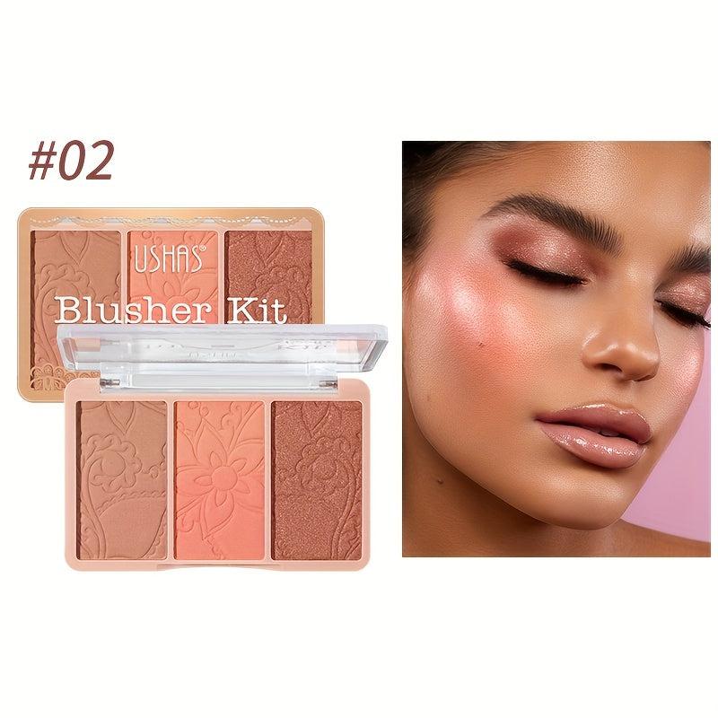 Natural Nude Tone Blush Palette for Brightening