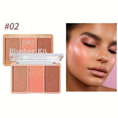 Natural Nude Tone Blush Palette for Brightening