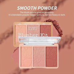 Natural Nude Tone Blush Palette for Brightening