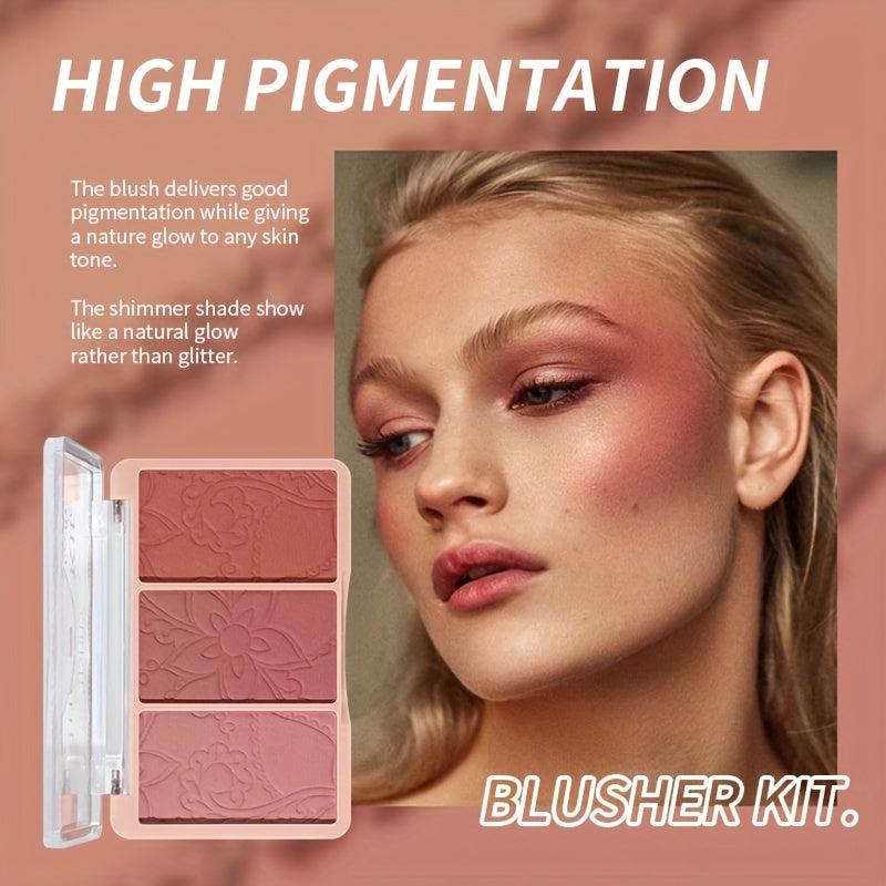 Natural Nude Tone Blush Palette for Brightening