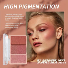 Natural Nude Tone Blush Palette for Brightening