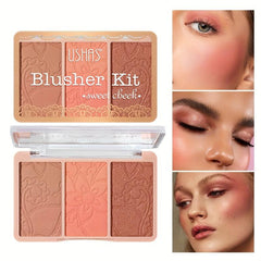 Natural Nude Tone Blush Palette for Brightening