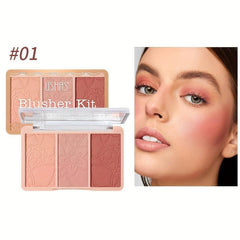 Natural Nude Tone Blush Palette for Brightening