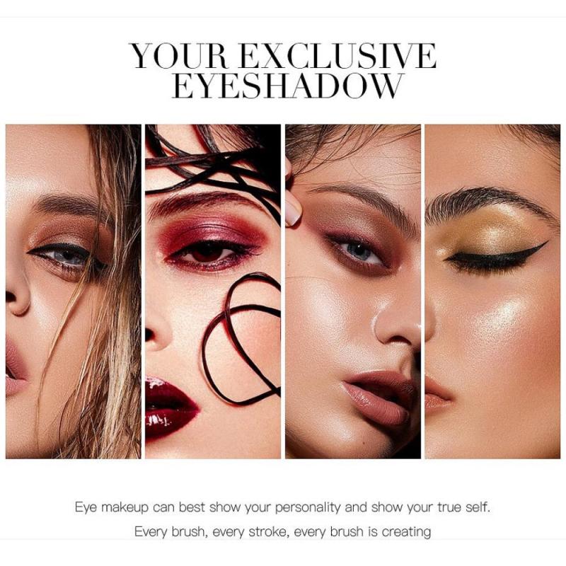 4-Color Eyeshadow Palette Matte & Shimmer Finish