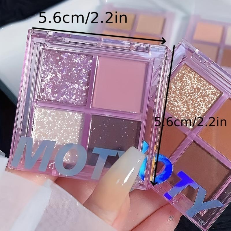 Purple Brown Eyeshadow Palette Matte Shimmer Finish