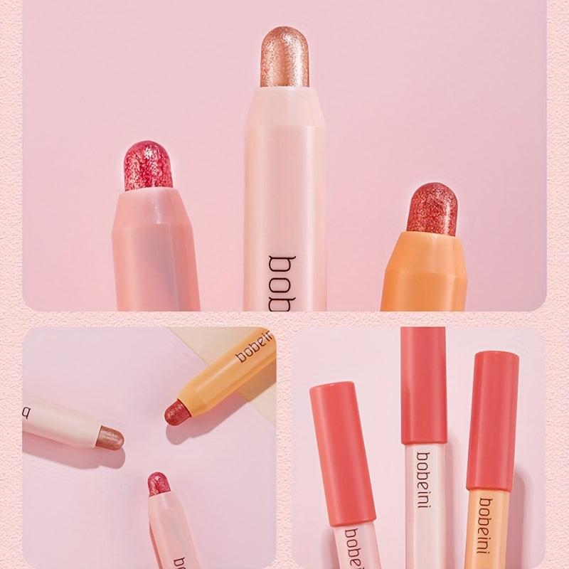 3PCS High Light Stick Eyeshadow Waterproof Non-Smudging Contouring Stick
