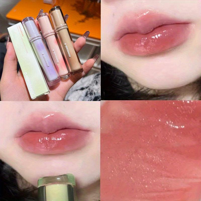 Fruity Tea Lip Glaze Moisturizing Plumping Lip Gloss with Mirror Finish