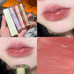 Fruity Tea Lip Glaze Moisturizing Plumping Lip Gloss with Mirror Finish