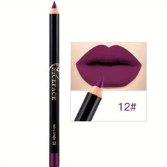 12 Colors Waterproof Lipstick Pen Contouring Outlining