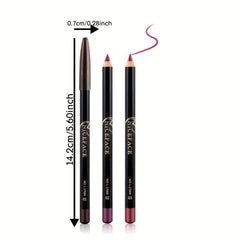 12 Colors Waterproof Lipstick Pen Contouring Outlining