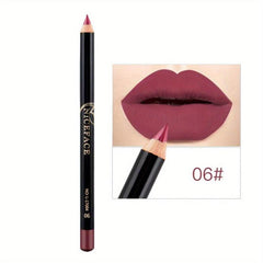 12 Colors Waterproof Lipstick Pen Contouring Outlining