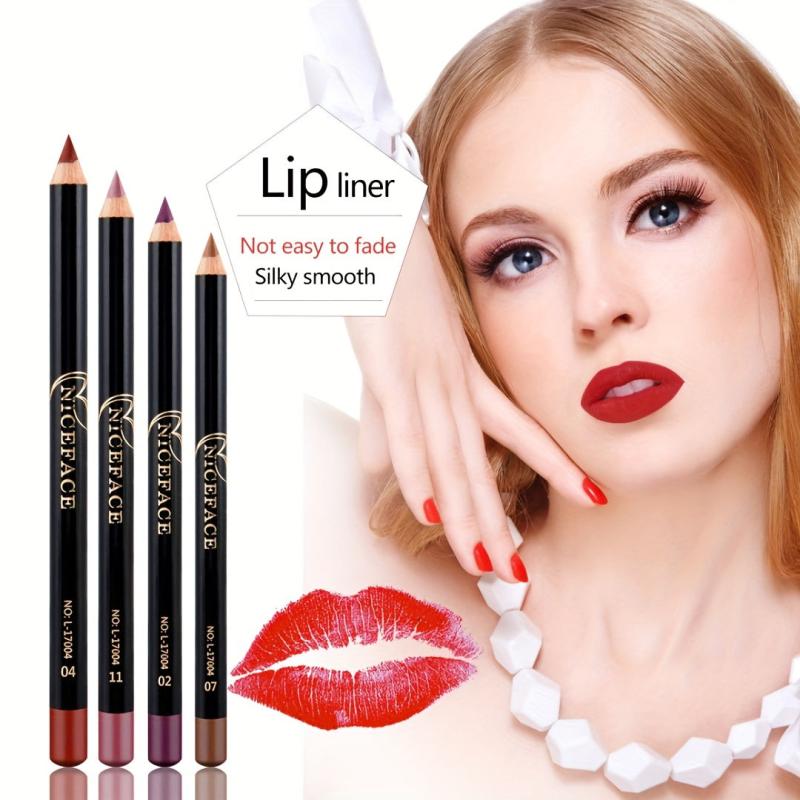 12 Colors Waterproof Lipstick Pen Contouring Outlining