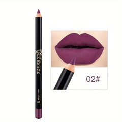 12 Colors Waterproof Lipstick Pen Contouring Outlining
