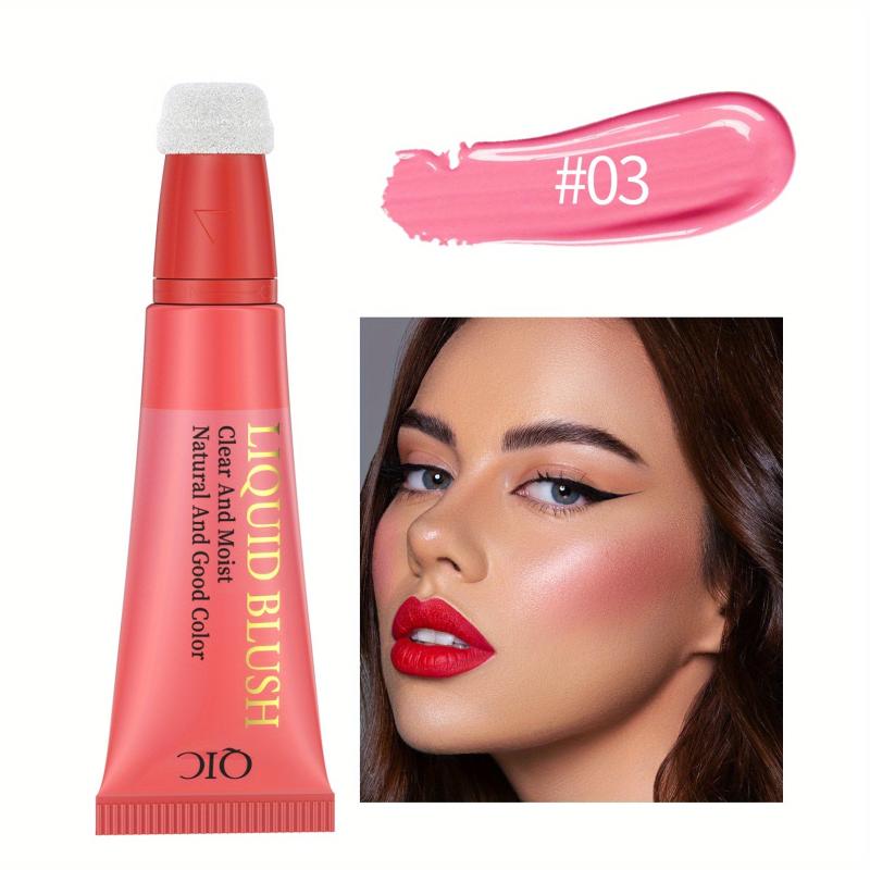 6-Color Hydrating Blush Cream, Long-Lasting & Waterproof Liquid Rouge