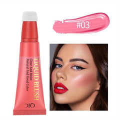 6-Color Hydrating Blush Cream, Long-Lasting & Waterproof Liquid Rouge