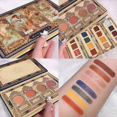 Retro Court Style Eyeshadow Palette Earth Daily Makeup Set