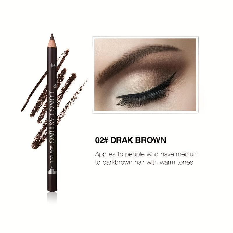 3pcs Waterproof Eyeliner & Brow Pencil Set Long Lasting