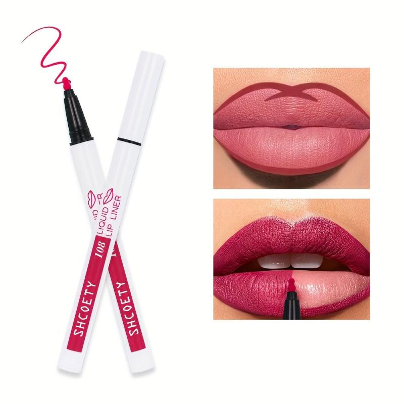 Long Lasting Matte Lip Liner Pencil - Waterproof Sweatproof - Easy to Carry