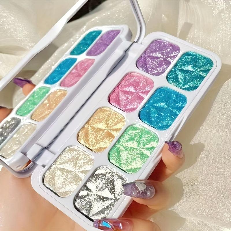 8-Color Chameleon Glitter Eyeshadow Palette for Macaron Makeup